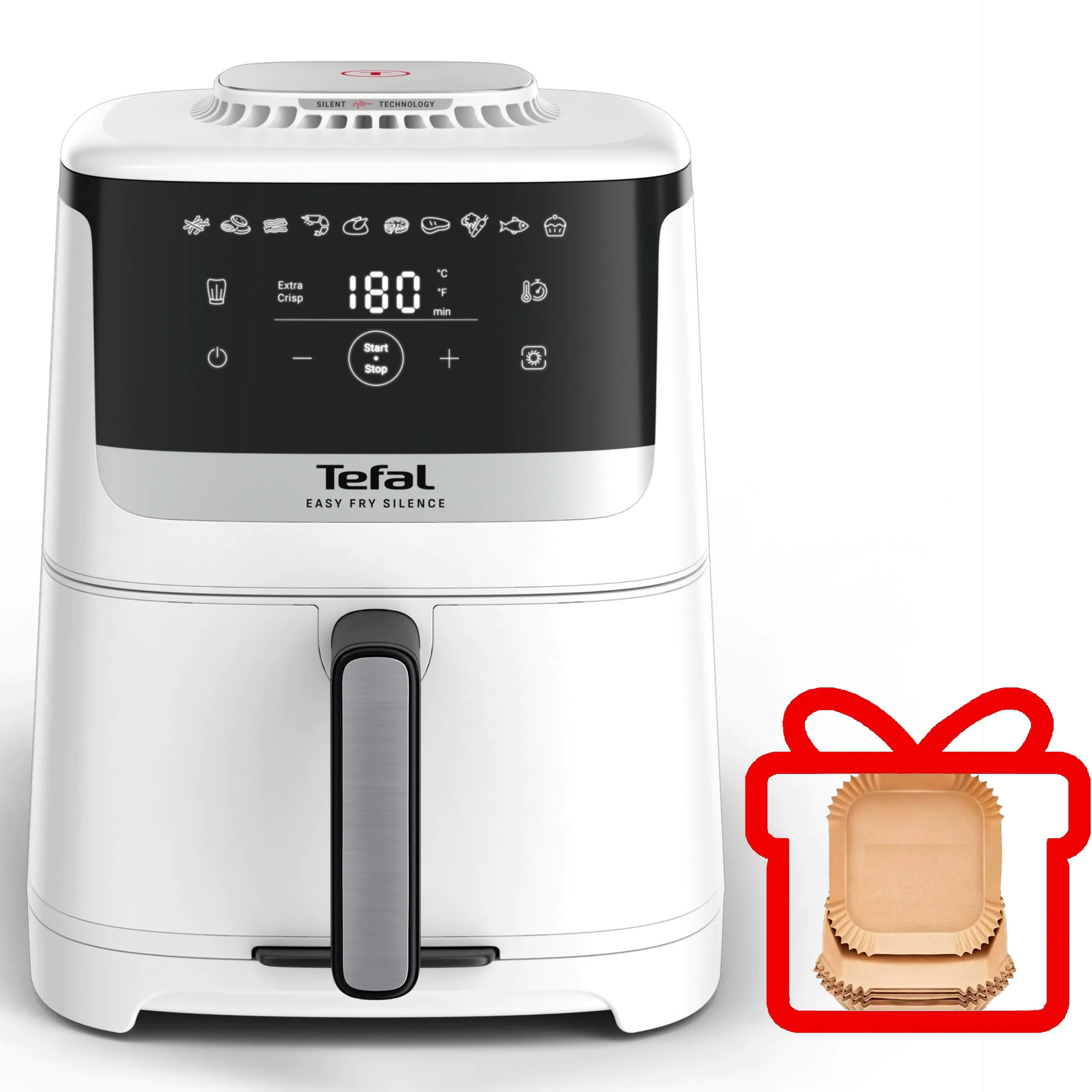 ELLYセット　　　2555円に変更 ᐉ Мультипіч (Аерогриль) Tefal Easy Fry Silence EY5521E0 ➡ купити