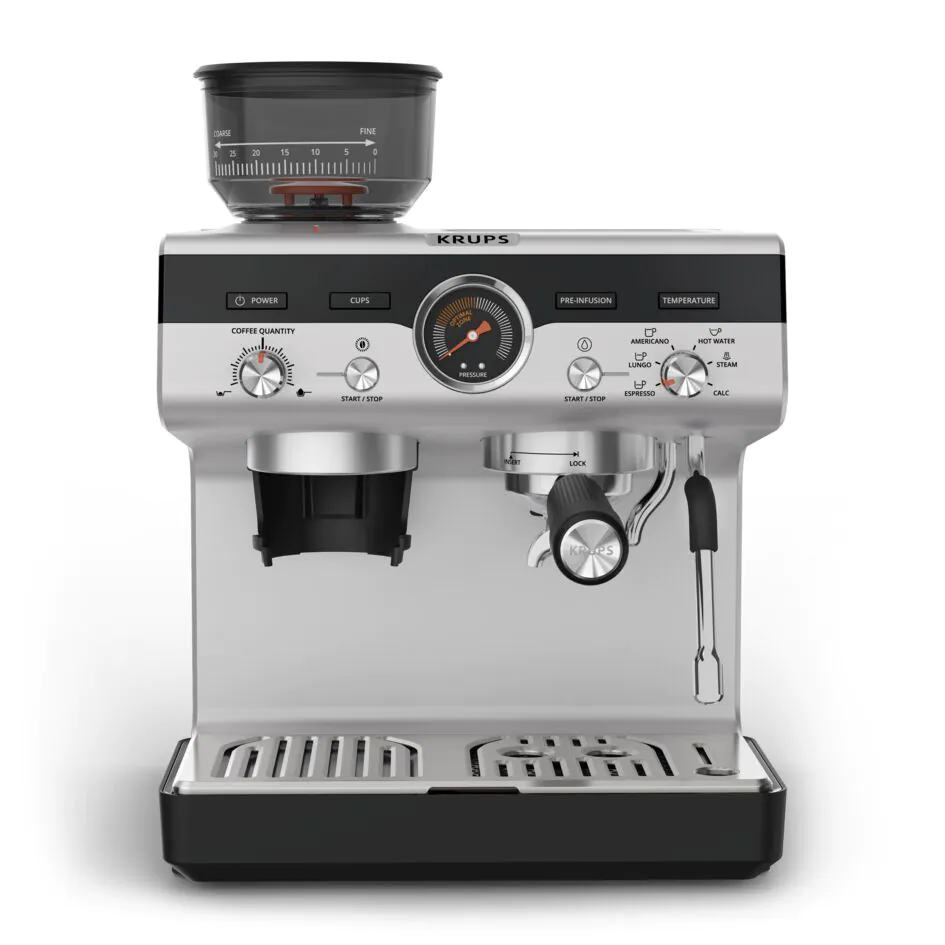 ᐉ Кавоварка ріжкова з кавомолкою KRUPS Precision+ XP804T10