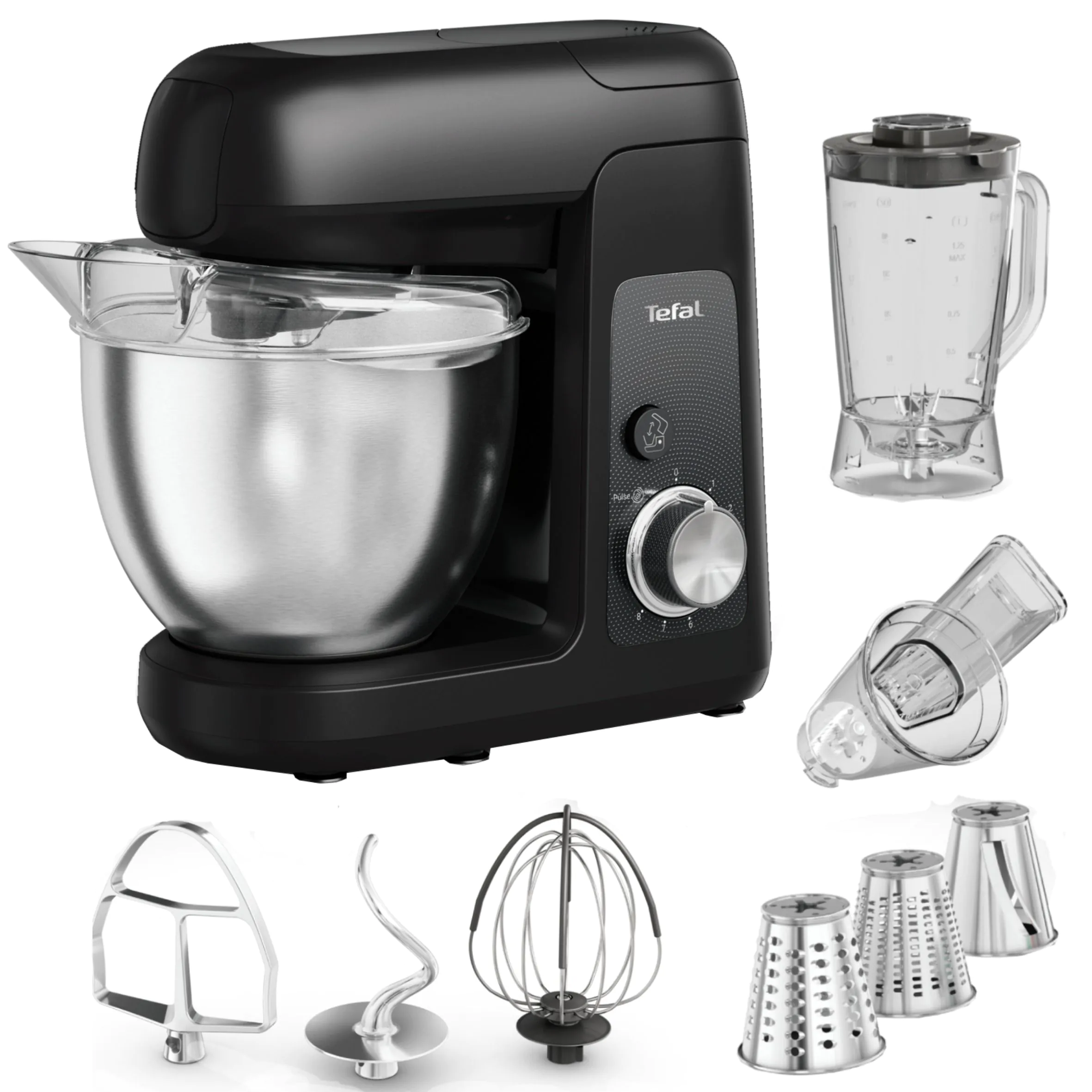 家電 GS-5220-8UP2T2X ᐉ Кухонна машина Tefal BAKE PARTNER QB522838 ➡ купити в Україні